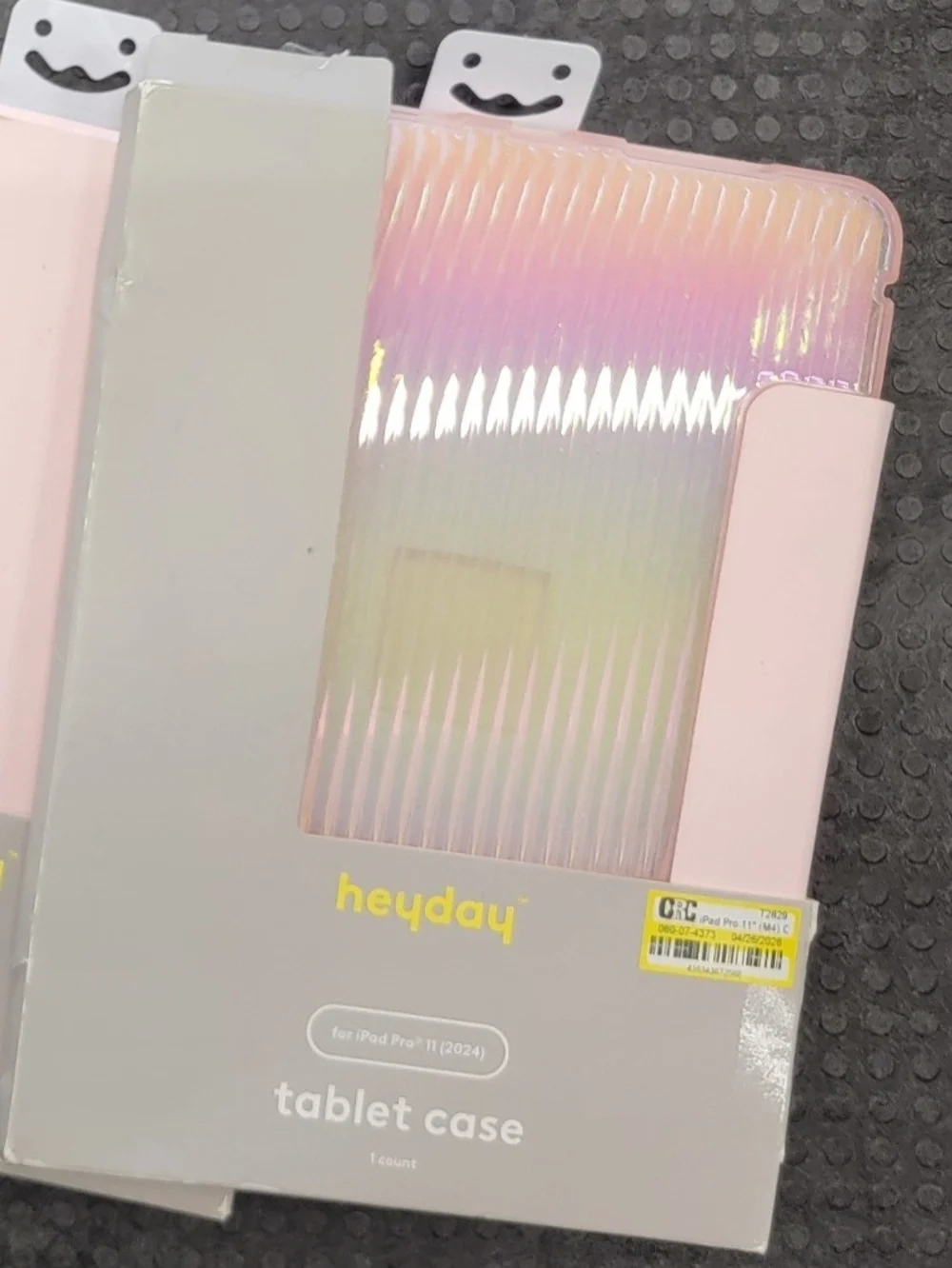Heyday Pink Iridescent Ribbed Tablet Case for Ipad Pro 11